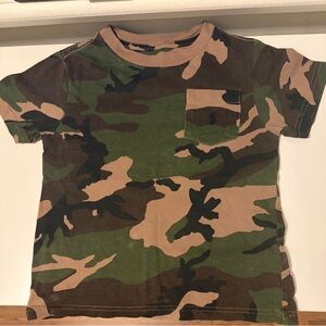Polo Ralph Lauren Green and Brown Camouflage Tee